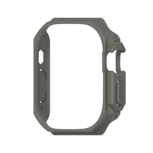 For Apple Watch Ultra 49mm Mijobs Ultra-thin Bezel PC Watch Case(khaki Green) - Watch Cases by MIJOBS | Online Shopping UK | buy2fix