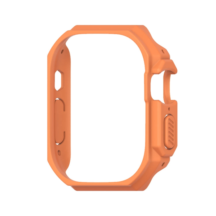 For Apple Watch Ultra 49mm Mijobs Ultra-thin Bezel PC Watch Case(Orange) - Watch Cases by MIJOBS | Online Shopping UK | buy2fix