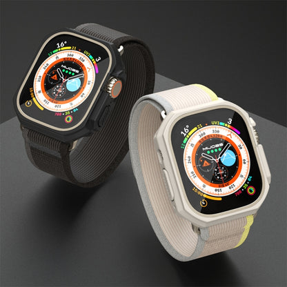 For Apple Watch Ultra 3 / 2 / 1 49mm Mijobs Ultra-thin Bezel PC Watch Case(Warm Grey) - Watch Cases by MIJOBS | Online Shopping UK | buy2fix