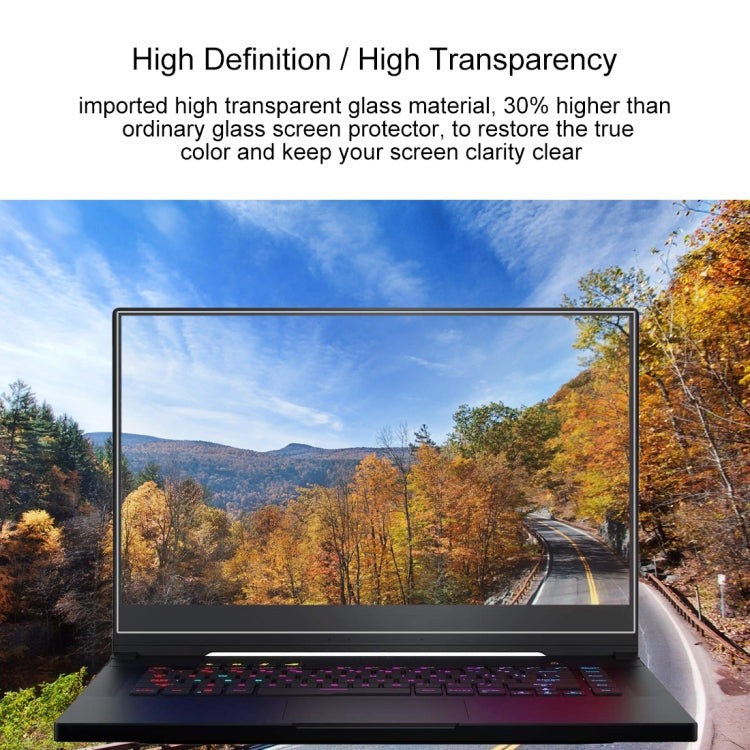 For ASUS S5AM Traditional 15.6 inch Laptop Screen HD Tempered Glass Protective Film - Screen Protection Film by buy2fix | Online Shopping UK | buy2fix