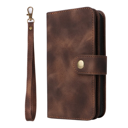For iPhone XR Multifunctional Card Slot Zipper Wallet Leather Phone Case(Brown) - More iPhone Cases by buy2fix | Online Shopping UK | buy2fix