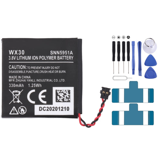 For Motorola Moto 360 1st-Gen 2014 330mAh WX30 SNN5951A Battery Replacement