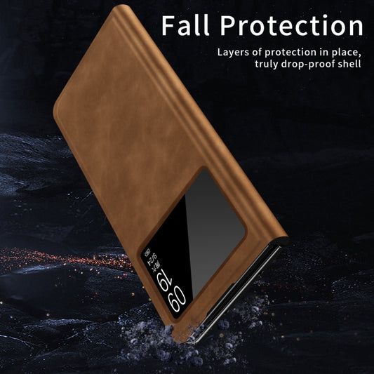 For Xiaomi Mix Fold 2 Celebrity Series Napa Texture Shockproof Phone Leather Case(Brown) - Xiaomi Cases by buy2fix | Online Shopping UK | buy2fix