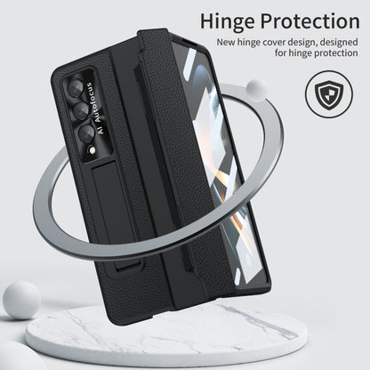 For Samsung Galaxy Z Fold3 5G Integrated Full Coverage Phone Case with Hinge(Black) by buy2fix