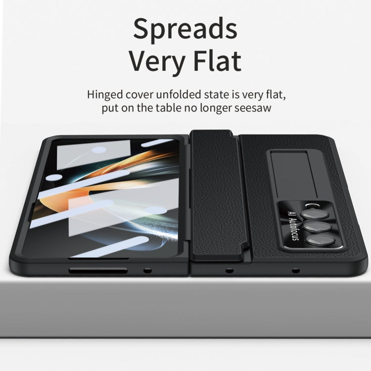 For Samsung Galaxy Z Fold3 5G Integrated Full Coverage Phone Case with Hinge(Black) by buy2fix