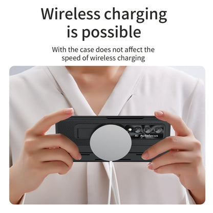 For Samsung Galaxy Z Fold3 5G Integrated Full Coverage Phone Case with Hinge(Black) by buy2fix