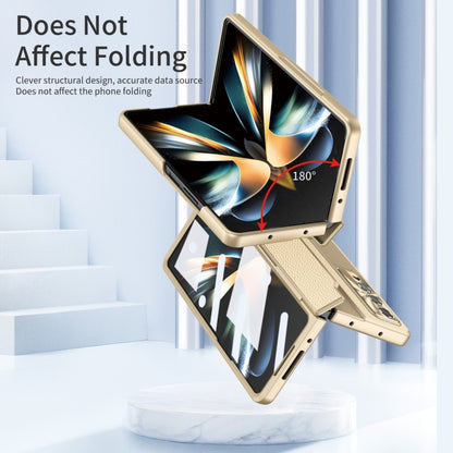 For Samsung Galaxy Z Fold3 5G Integrated Full Coverage Phone Case with Hinge(Gold) by buy2fix