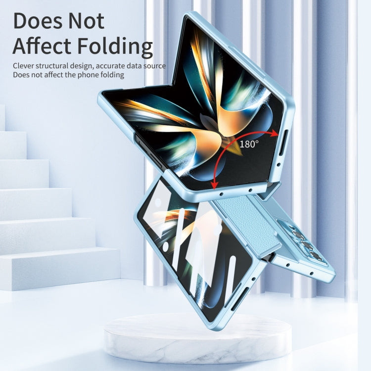 For Samsung Galaxy Z Fold3 5G Integrated Full Coverage Phone Case with Hinge(Blue) by buy2fix