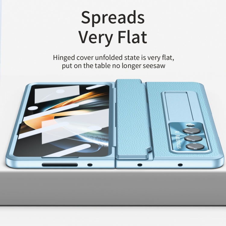 For Samsung Galaxy Z Fold3 5G Integrated Full Coverage Phone Case with Hinge(Blue) by buy2fix