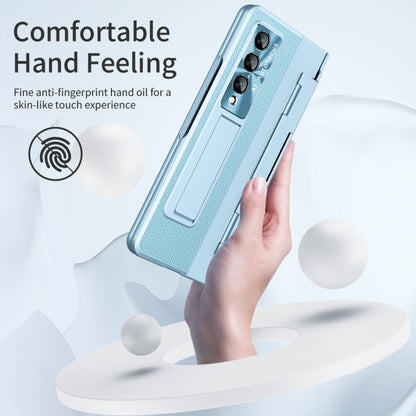 For Samsung Galaxy Z Fold3 5G Integrated Full Coverage Phone Case with Hinge(Blue) by buy2fix
