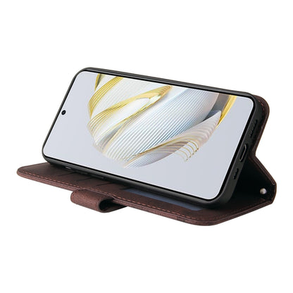 For Huawei nova 10 SE Skin Feel Life Tree Metal Button Leather Phone Case(Brown) - Huawei Cases by buy2fix | Online Shopping UK | buy2fix