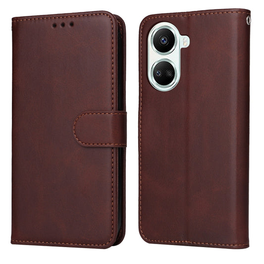 For Huawei nova 10 SE Classic Calf Texture Flip Leather Phone Case(Brown) - Huawei Cases by buy2fix | Online Shopping UK | buy2fix