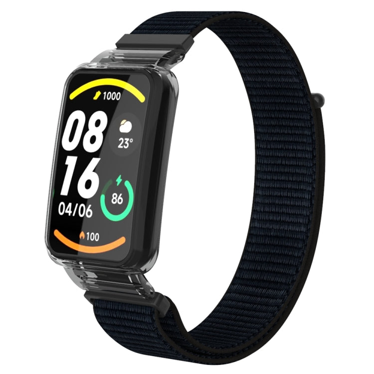 For Xiaomi Mi Band 7 Pro Integrated PC Protective Case + Nylon Loop Watch Band(Black) - Watch Bands by buy2fix | Online Shopping UK | buy2fix