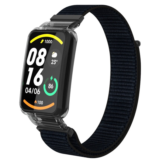 For Xiaomi Mi Band 7 Pro Integrated PC Protective Case + Nylon Loop Watch Band(Black) - Watch Bands by buy2fix | Online Shopping UK | buy2fix