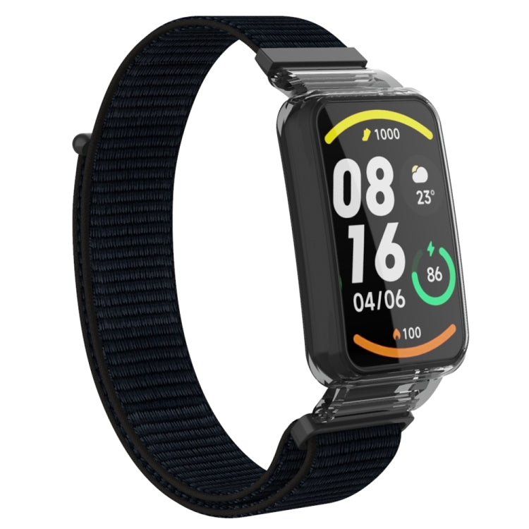 For Xiaomi Mi Band 7 Pro Integrated PC Protective Case + Nylon Loop Watch Band(Black) - Watch Bands by buy2fix | Online Shopping UK | buy2fix