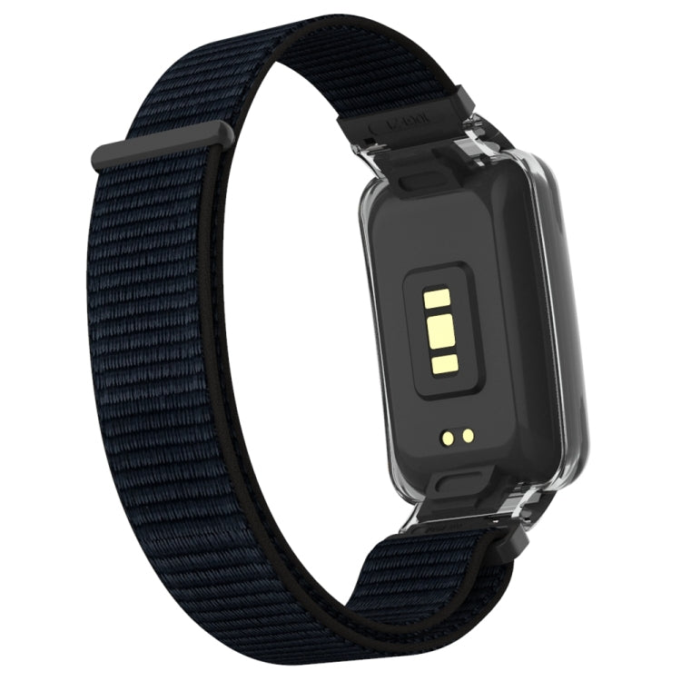 For Xiaomi Mi Band 7 Pro Integrated PC Protective Case + Nylon Loop Watch Band(Black) - Watch Bands by buy2fix | Online Shopping UK | buy2fix