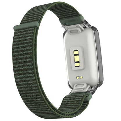 For Xiaomi Mi Band 7 Pro Integrated PC Protective Case + Nylon Loop Watch Band(Army Green) - Watch Bands by buy2fix | Online Shopping UK | buy2fix