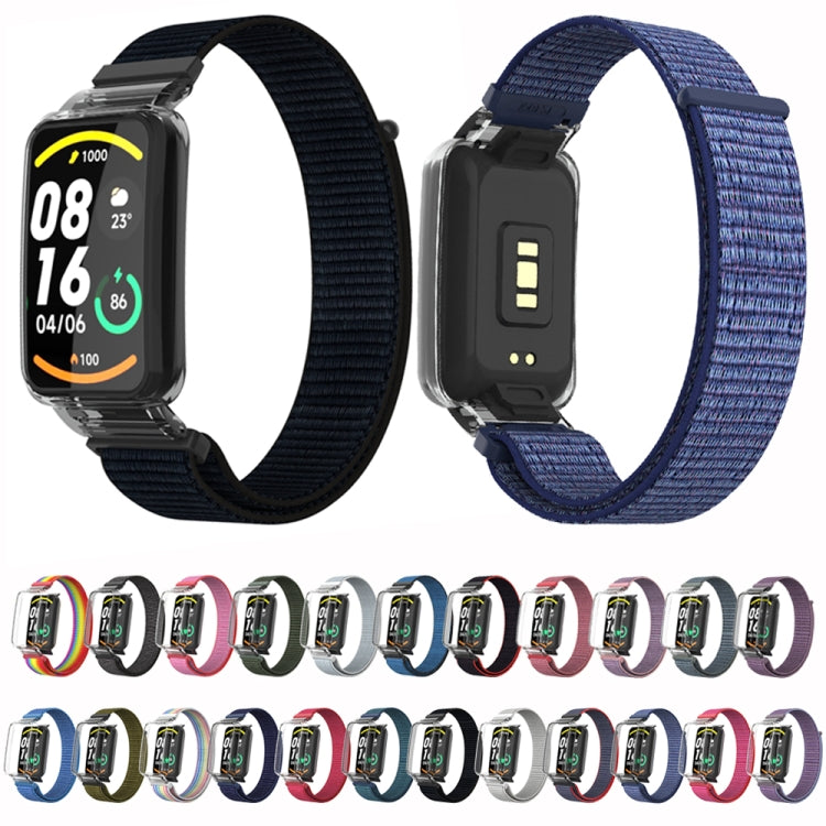 For Xiaomi Mi Band 7 Pro Integrated PC Protective Case + Nylon Loop Watch Band(Rainbow) - Watch Bands by buy2fix | Online Shopping UK | buy2fix