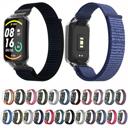 For Xiaomi Mi Band 7 Pro Integrated PC Protective Case + Nylon Loop Watch Band(Rainbow) - Watch Bands by buy2fix | Online Shopping UK | buy2fix