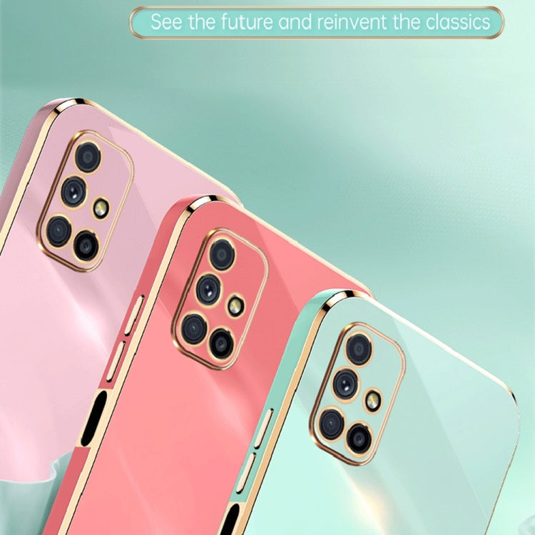 For Samsung Galaxy M51 XINLI Straight Edge 6D Electroplate TPU Phone Case(White) by buy2fix