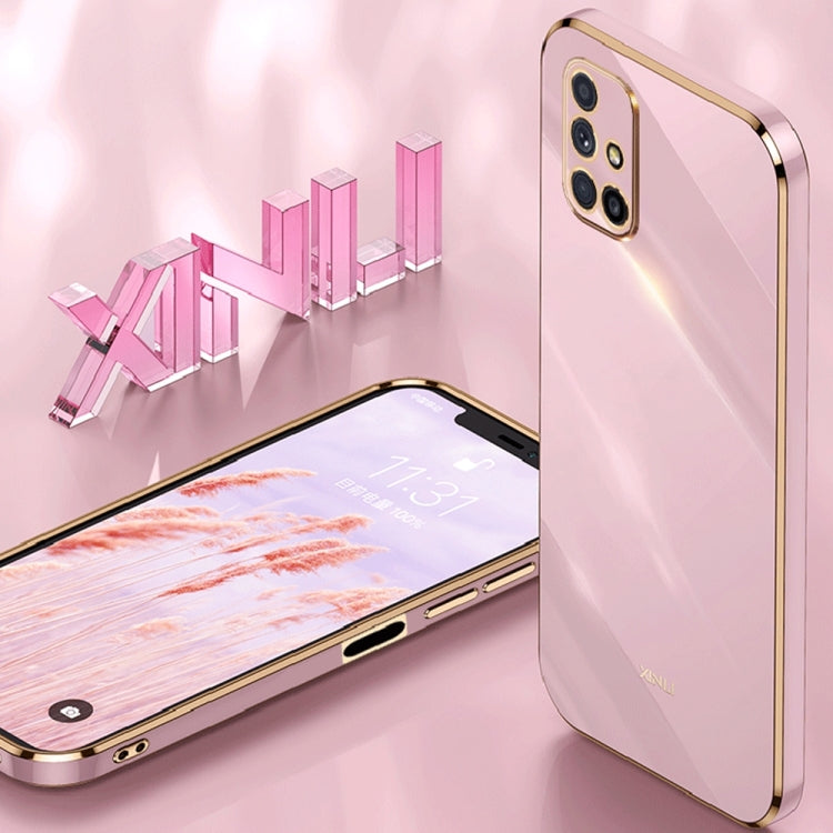 For Samsung Galaxy M51 XINLI Straight Edge 6D Electroplate TPU Phone Case(Black) - Galaxy Phone Cases by buy2fix | Online Shopping UK | buy2fix