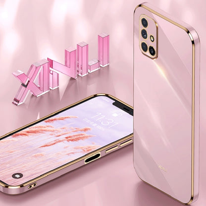 For Samsung Galaxy M51 XINLI Straight Edge 6D Electroplate TPU Phone Case(Black) - Galaxy Phone Cases by buy2fix | Online Shopping UK | buy2fix