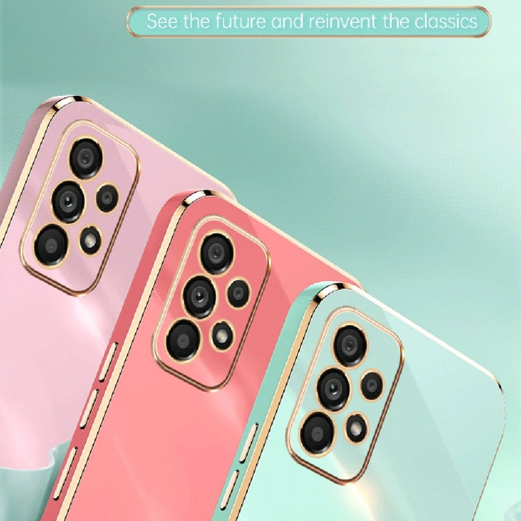 For Samsung Galaxy A23 5G XINLI Straight Edge 6D Electroplate TPU Phone Case(Black) by buy2fix