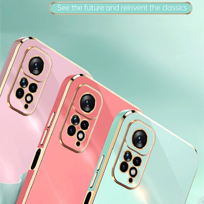 For Xiaomi Redmi Note 11 4G Foreign XINLI Straight Edge 6D Electroplate TPU Phone Case(White) by buy2fix