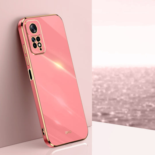 For Xiaomi Redmi Note 11 Pro 4G/5G Foreign XINLI Straight Edge 6D Electroplate TPU Phone Case(Hawthorn Red)