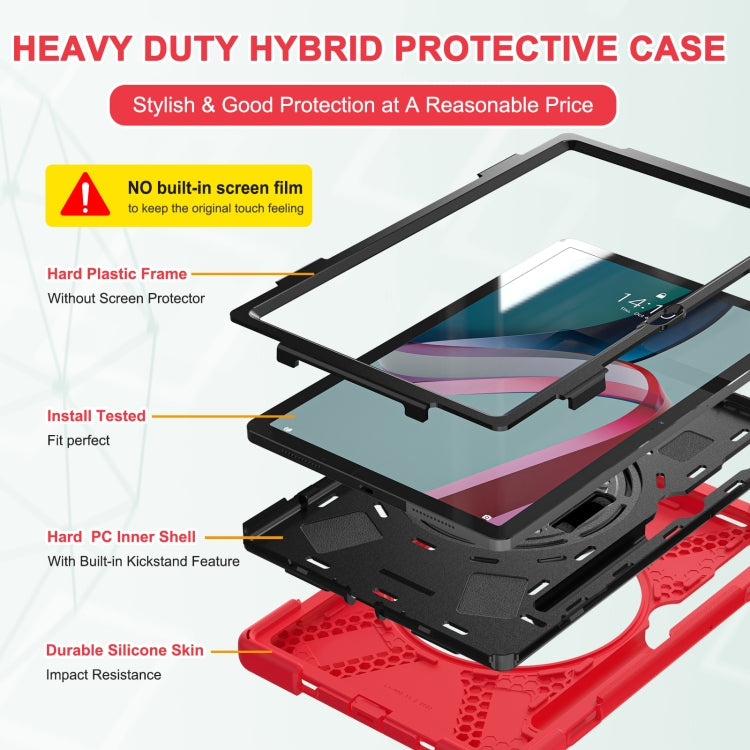 For Lenovo Tab P11 Pro Gen 2 Silicone + PC Protective Tablet Case(Red) - Lenovo by buy2fix | Online Shopping UK | buy2fix