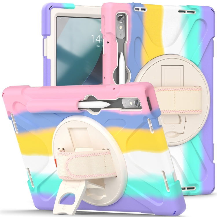 For Lenovo Tab P11 Pro Gen 2 Silicone + PC Protective Tablet Case(Colorful Pink) - Lenovo by buy2fix | Online Shopping UK | buy2fix