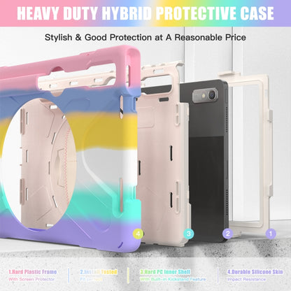 For Lenovo Tab P11 Pro Gen 2 Silicone + PC Protective Tablet Case(Colorful Pink) - Lenovo by buy2fix | Online Shopping UK | buy2fix
