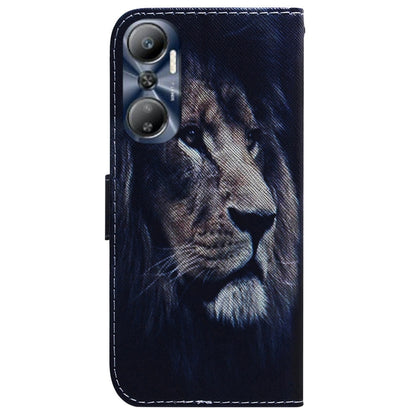 For Infinix Hot 20 Coloured Drawing Flip Leather Phone Case(Lion) - Infinix Cases by buy2fix | Online Shopping UK | buy2fix