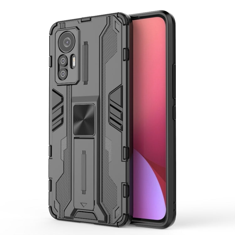 For Xiaomi 12 Lite 5G Supersonic PC + TPU Shock-proof Protective Phone Case(Black) - Xiaomi Cases by buy2fix | Online Shopping UK | buy2fix