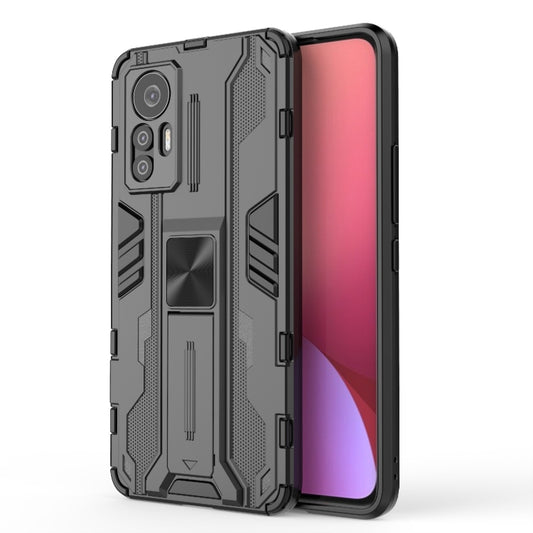For Xiaomi 12 Lite 5G Supersonic PC + TPU Shock-proof Protective Phone Case(Black) - Xiaomi Cases by buy2fix | Online Shopping UK | buy2fix