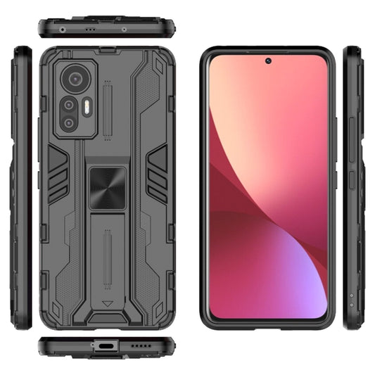 For Xiaomi 12 Lite 5G Supersonic PC + TPU Shock-proof Protective Phone Case(Black) - Xiaomi Cases by buy2fix | Online Shopping UK | buy2fix
