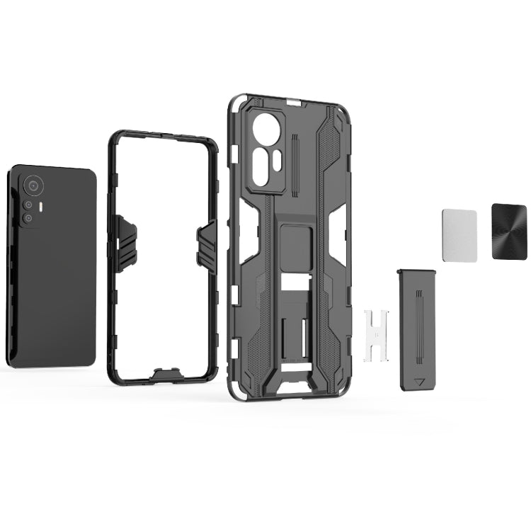 For Xiaomi 12 Lite 5G Supersonic PC + TPU Shock-proof Protective Phone Case(Black) - Xiaomi Cases by buy2fix | Online Shopping UK | buy2fix
