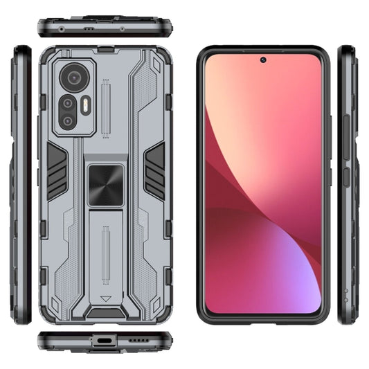 For Xiaomi 12 Lite 5G Supersonic PC + TPU Shock-proof Protective Phone Case(Grey) - Xiaomi Cases by buy2fix | Online Shopping UK | buy2fix