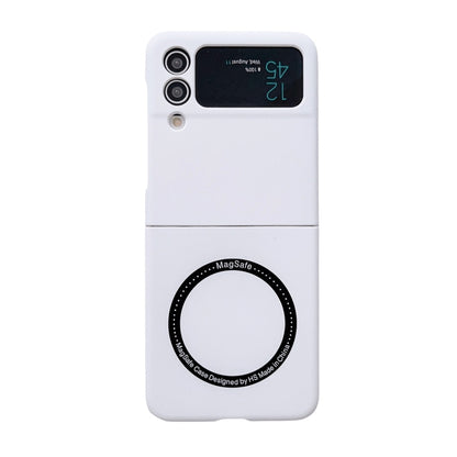 For Samsung Galaxy Z Flip3 5G Skin Feel MagSafe Magnetic Phone Case(White) by buy2fix