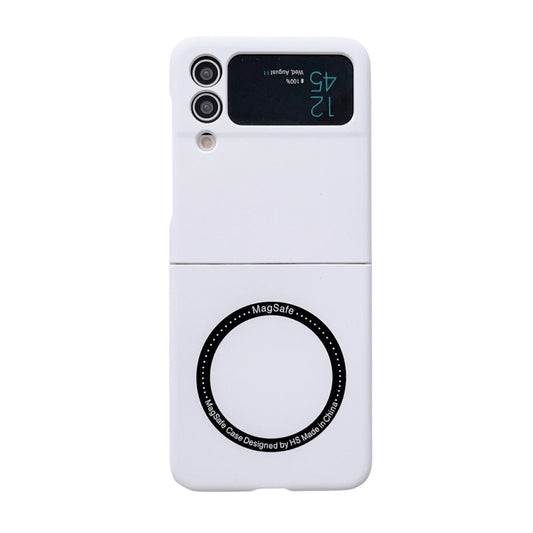 For Samsung Galaxy Z Flip3 5G Skin Feel MagSafe Magnetic Phone Case(White) by buy2fix