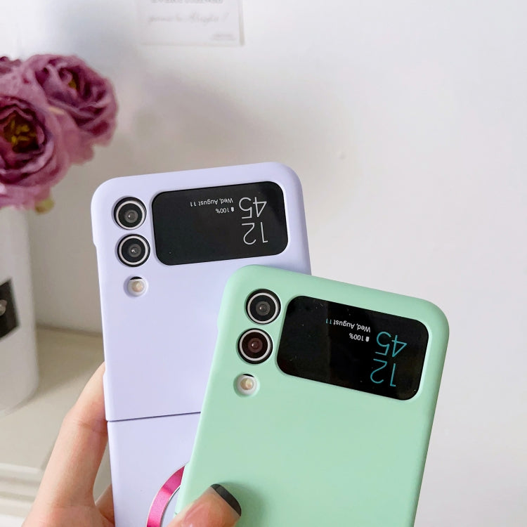 For Samsung Galaxy Z Flip3 5G Skin Feel MagSafe Magnetic Phone Case(White) by buy2fix