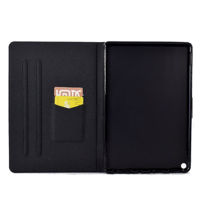 For Amazon Kindle Fire HD 10 2021 Electric Pressed TPU Smart Leather Tablet Case(Blue Butterfly) - Amazon by buy2fix | Online Shopping UK | buy2fix