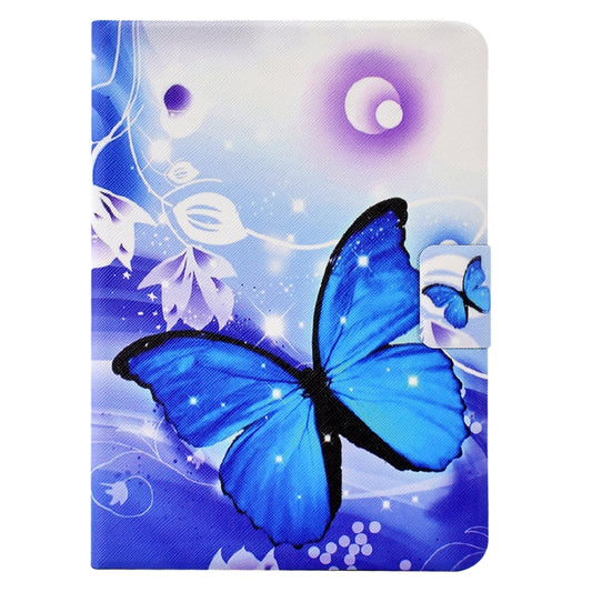 For Amazon Kindle Paperwhite 5 2021 Electric Pressed TPU Smart Leather Tablet Case(Blue Butterfly) - Amazon by buy2fix | Online Shopping UK | buy2fix