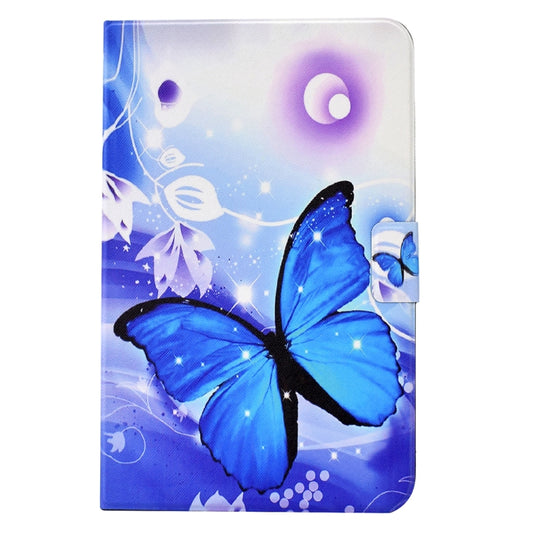 For Lenovo Tab M10 HD Gen 2 Electric Pressed TPU Smart Leather Tablet Case(Blue Butterfly) - Lenovo by buy2fix | Online Shopping UK | buy2fix