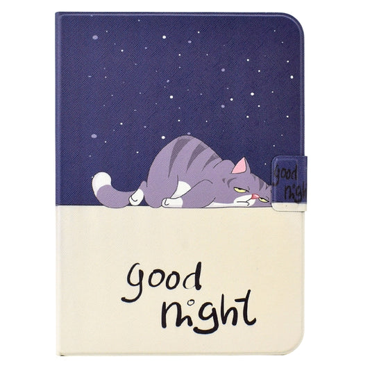 For iPad 2025 / 2022 Electric Pressed TPU Smart Leather Tablet Case(Lazy Cat) - iPad 2025 / 2022 Cases by buy2fix | Online Shopping UK | buy2fix