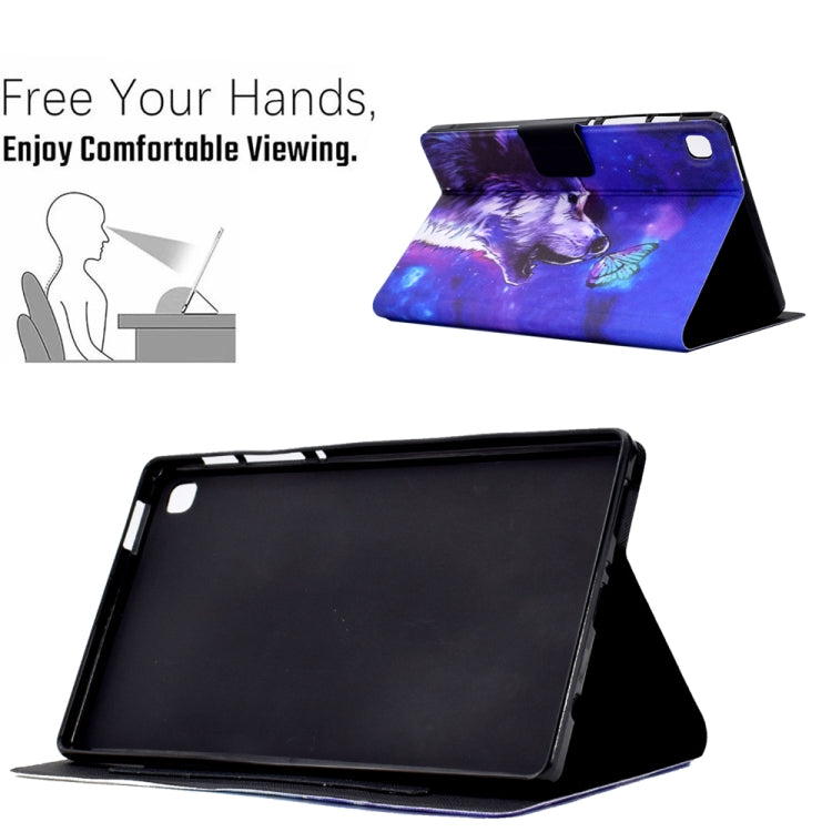 For iPad 10.2 / Air 10.5 2019 / Pro 10.5 2017 Electric Pressed TPU Smart Leather Tablet Case(Butterfly Wolf) - iPad Air (2019) Cases by buy2fix | Online Shopping UK | buy2fix