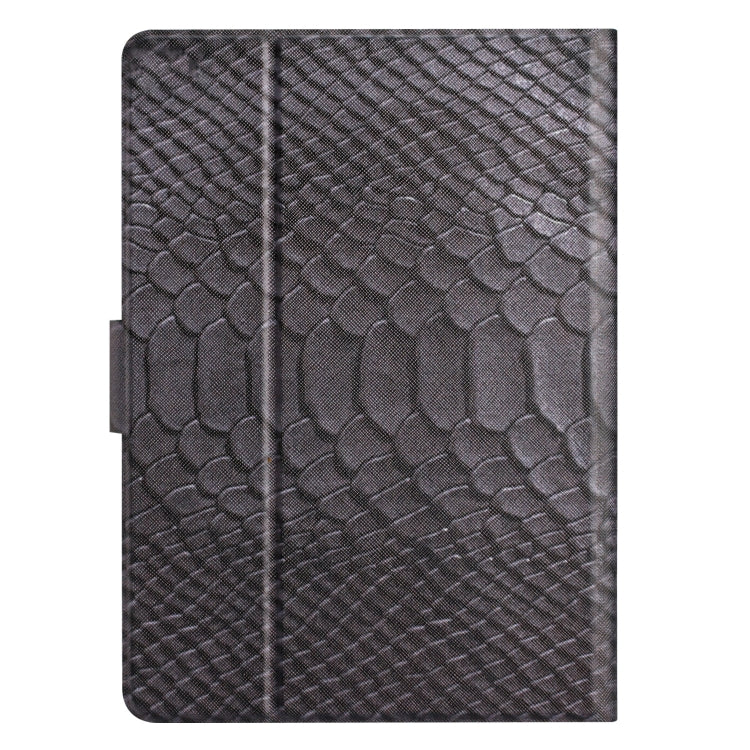 For Amazon Kindle Kindle Paperwhite 4/3/2/1 Solid Color Crocodile Texture Leather Smart Tablet Case(Black) - Amazon by buy2fix | Online Shopping UK | buy2fix