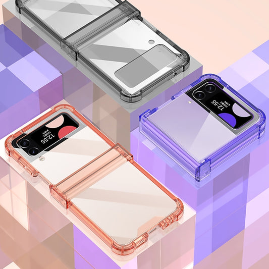 For Samsung Galaxy Z Flip4 GKK Airbag Hinge Shockproof Phone Case(Transparent) - Galaxy Z Flip4 5G Cases by GKK | Online Shopping UK | buy2fix
