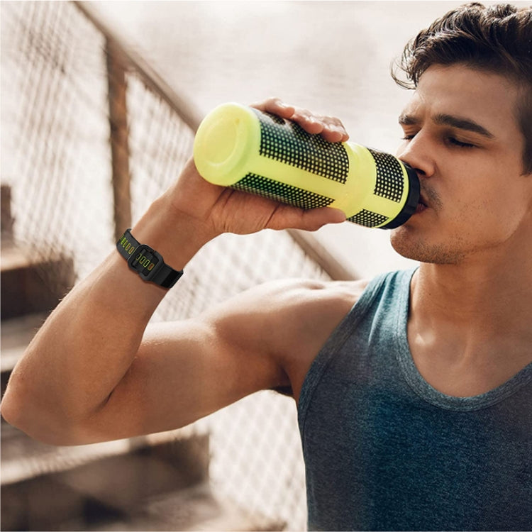 For Samsung Galaxy Watch5 Pro Wave Two Color Silicone Watch Band(Black Green) by buy2fix