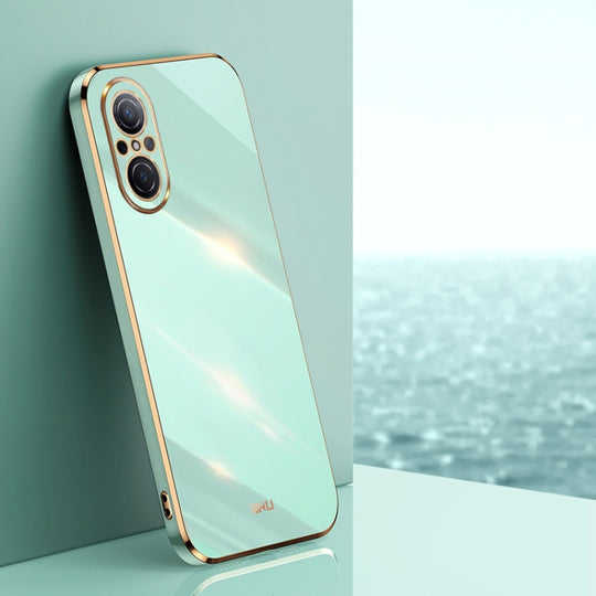 For Huawei nova 9 SE XINLI Straight Edge 6D Electroplate TPU Phone Case(Mint Green)